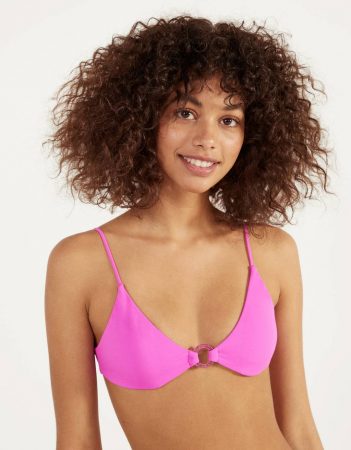 Top de bikini con anilla Bershka 