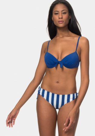 Braguita alta de bikini estampada 