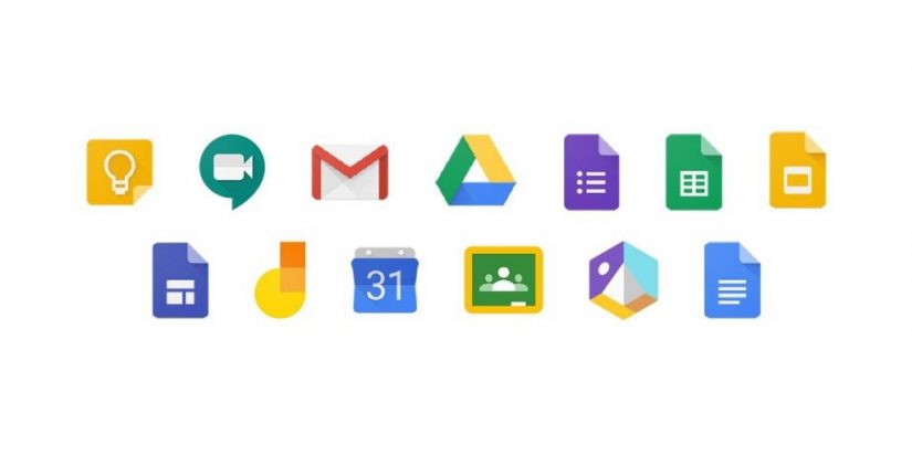 Iconos de servicios de GOogle