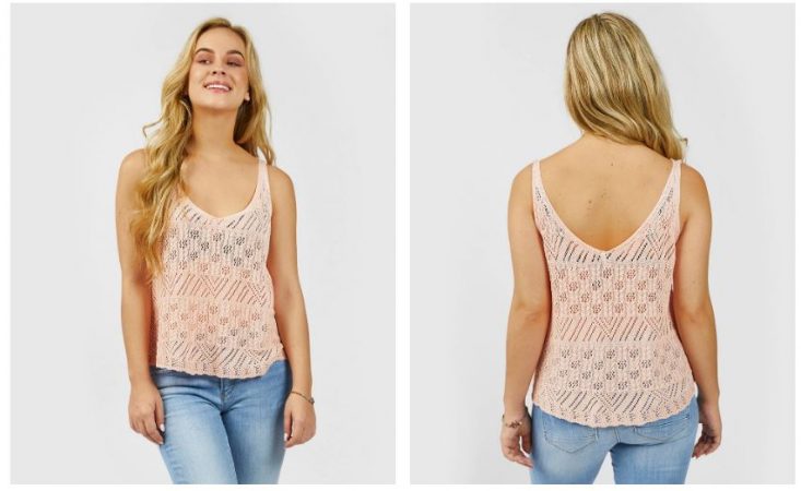 Top de punto de mujer tirantes 