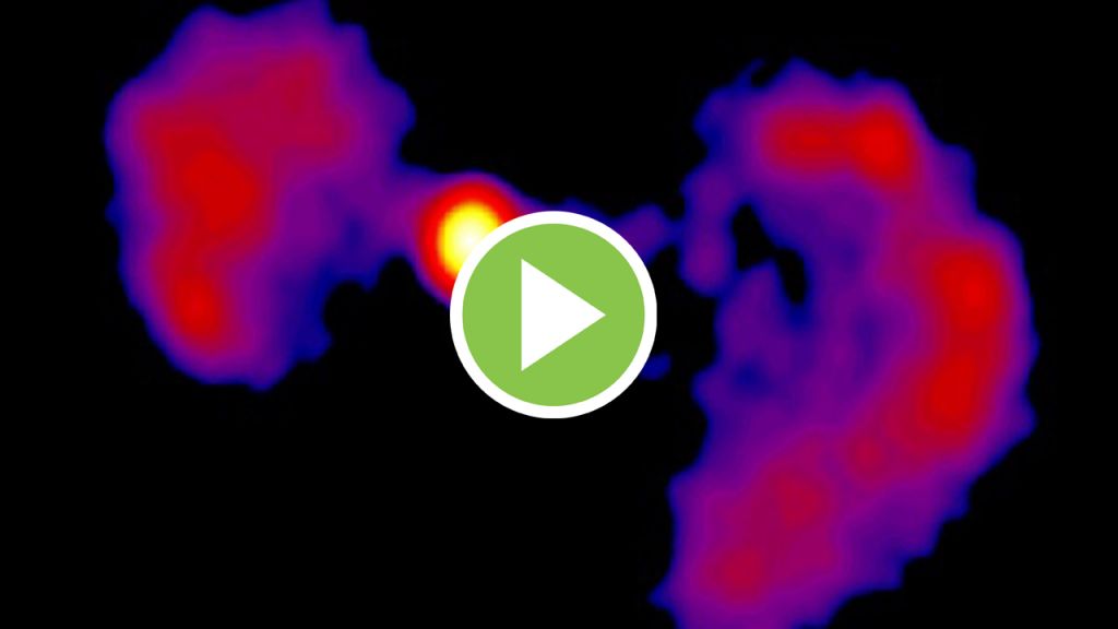 La NASA explora una galaxia muy parecida a un «caza imperial»