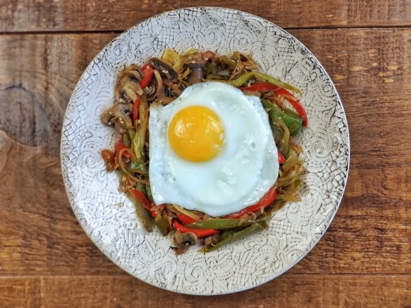 papillote de verduras con huevo plancha Merca2.es