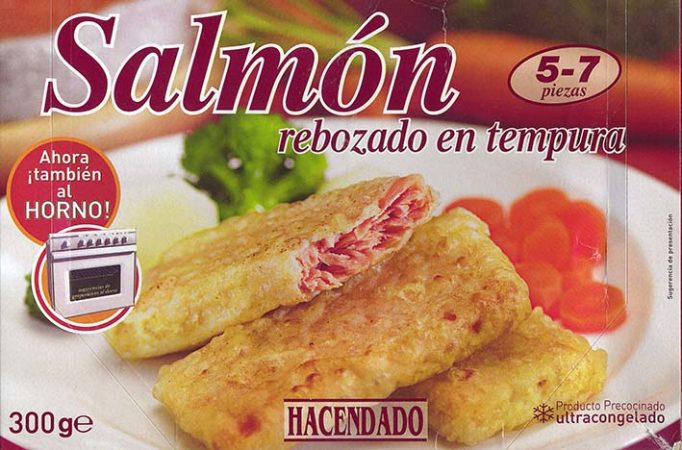 salmon rebozado tempura
