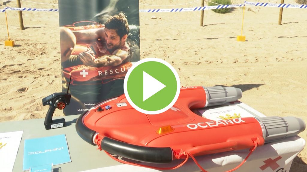Cruz Roja prueba el primer salvavidas a control remoto del mundo
