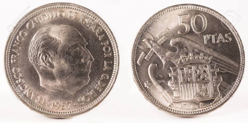50 pesetas 1957