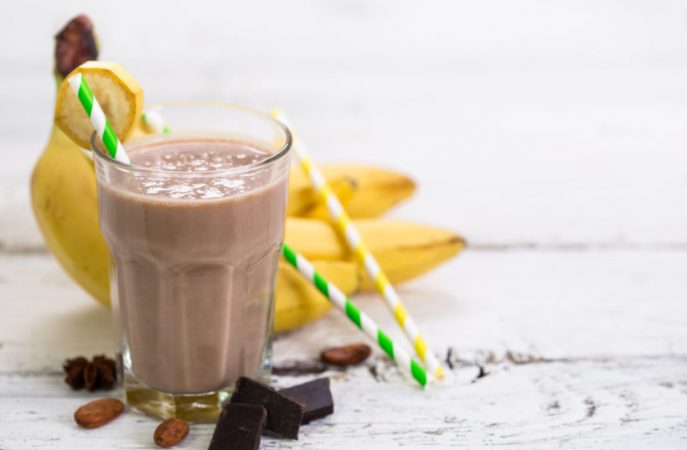 batido de chocolate sano