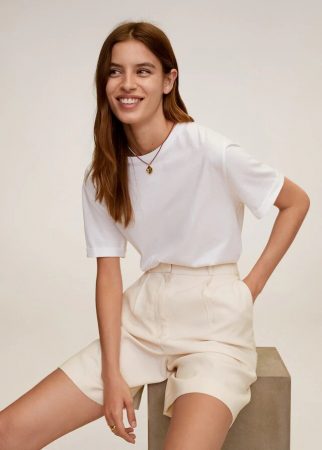 bermudas traje tiro alto