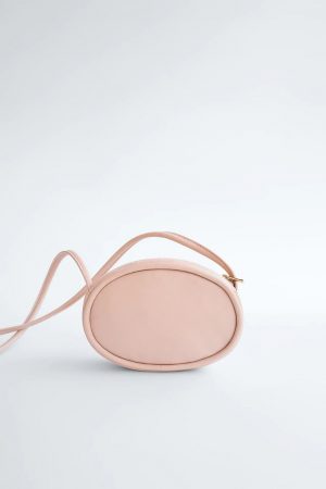 bolso piel ovalado zara