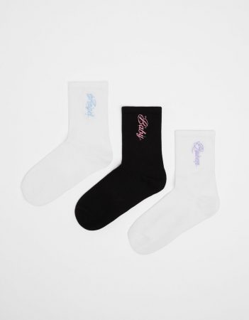 Calcetines bordados 