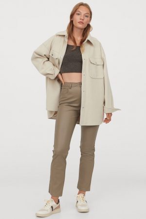 Pantalón en piel sintética 