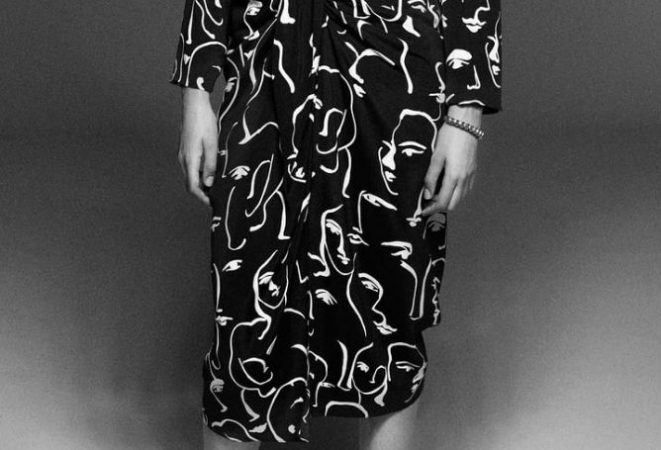 Falda estampada Zara