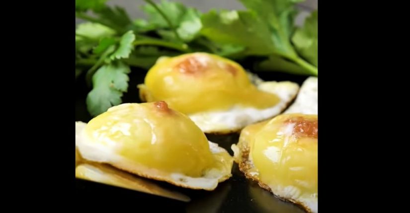 huevos fritos con sorpresa