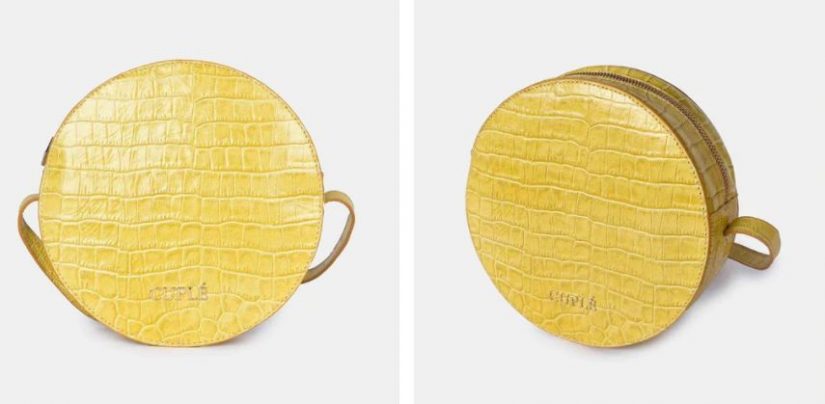 bandolera redonda de piel