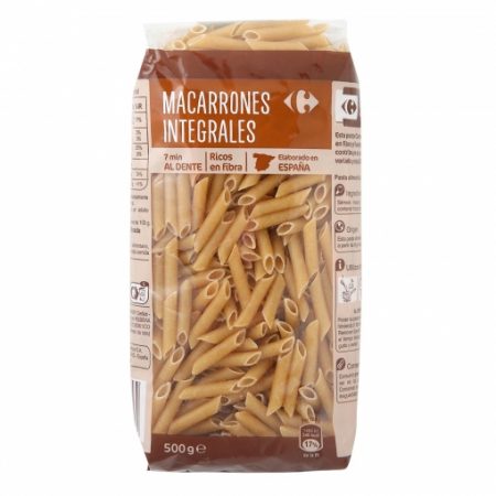 macarrones integrales - productos saludables Carrefour