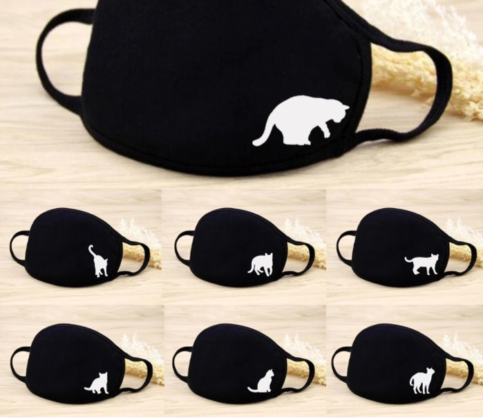 mascarilla con diseño animal