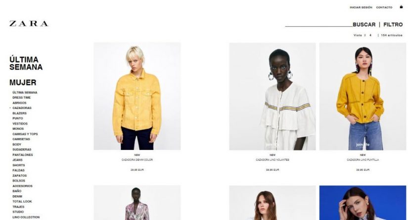 pagina web zara