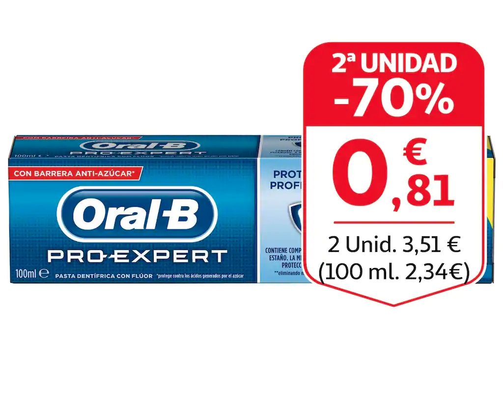 Dentífrico, pasta de dientes OralB ALcampo