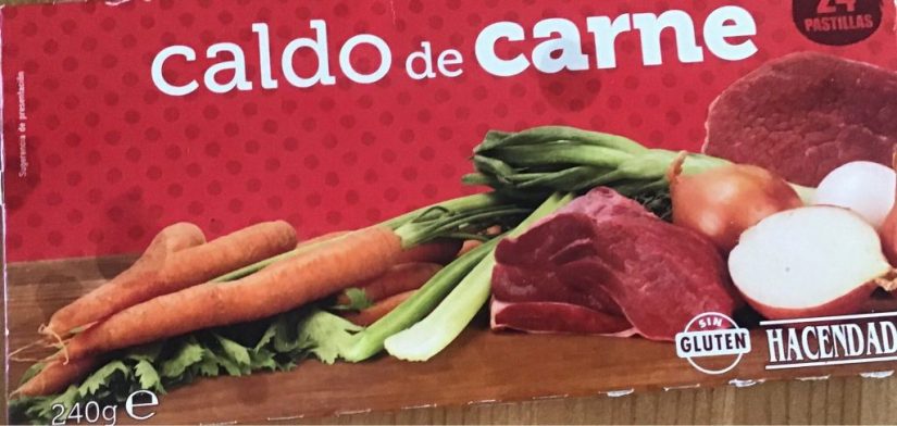 pastillas caldo de carne hacendado