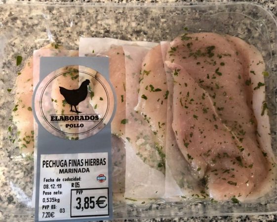 filetes de pollo