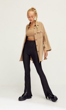 Sobrecamisa larga tencel Stradivarius 