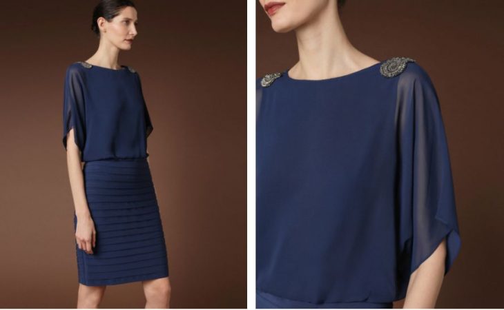 vestido de fiesta manga