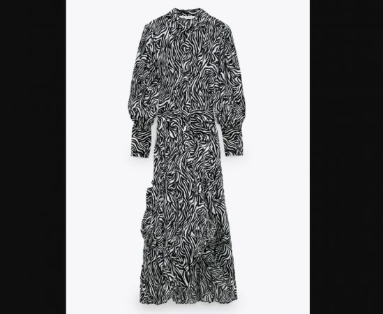 animal print zara vestidos oferta