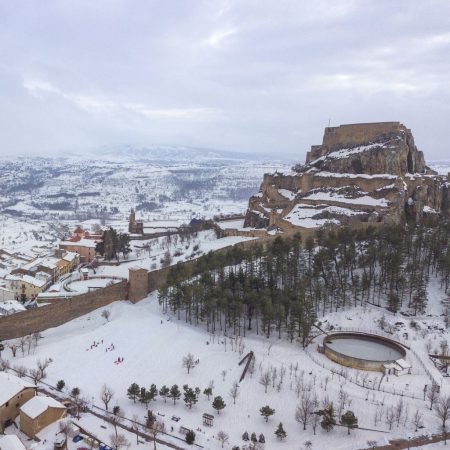 Morella, pueblos nevados