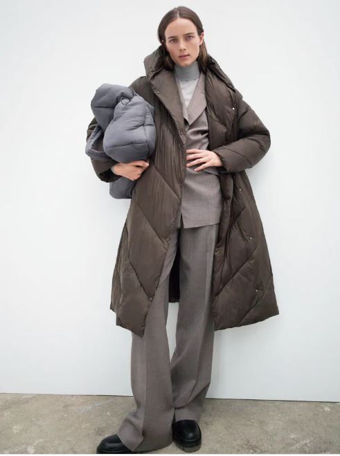 Zara abrigo acolchado water repellent Merca2.es