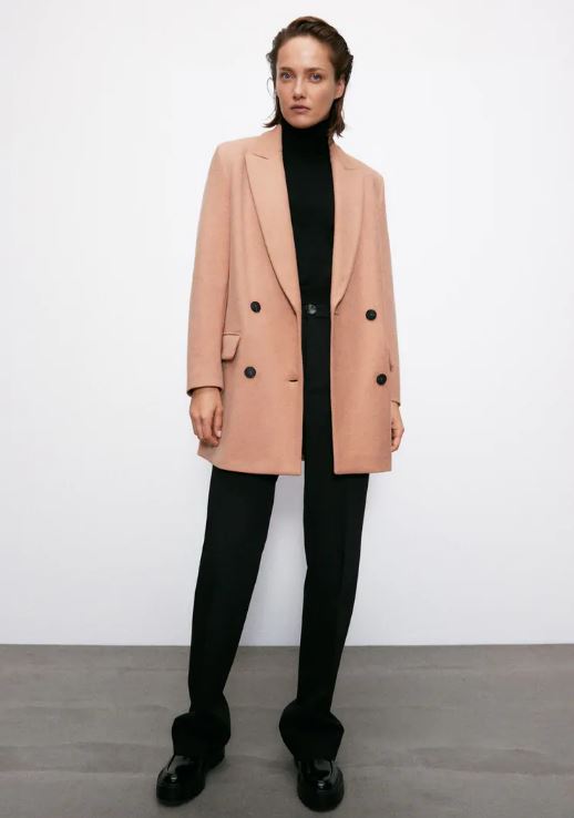 Zara abrigo cruzado Merca2.es