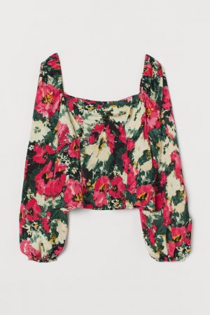 blusa mangas abullonadas 