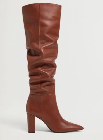 botas marrones mango