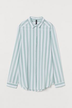 camisa algodon h&m