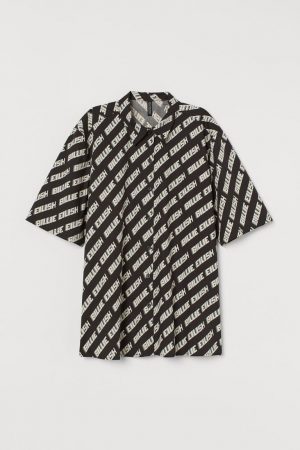 camisa oversize billie eilish h&m