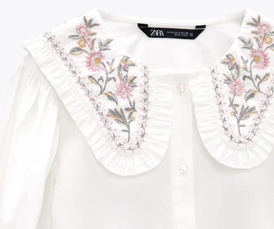 La tendencia de bordado y transparencias en la colección de Zara
