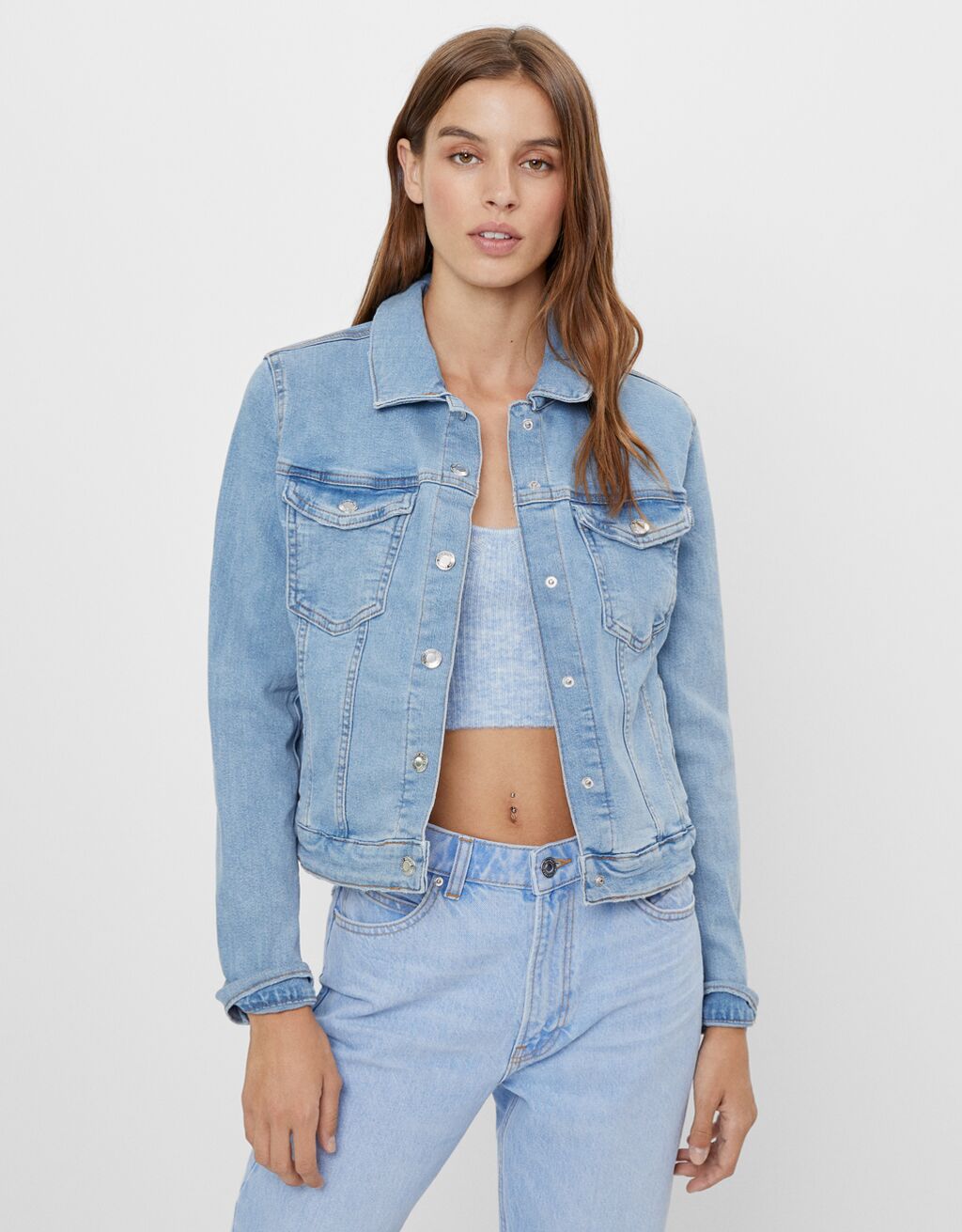 cazadora denim bershka