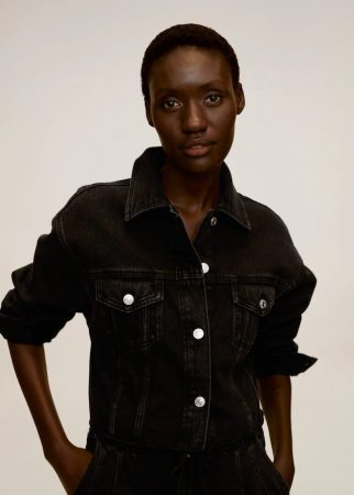 cazadora denim deshilachada mango