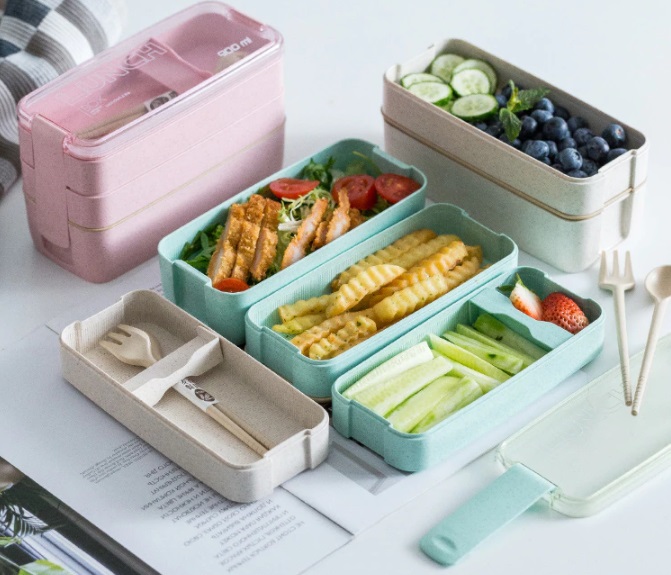 fiambrera tres capas