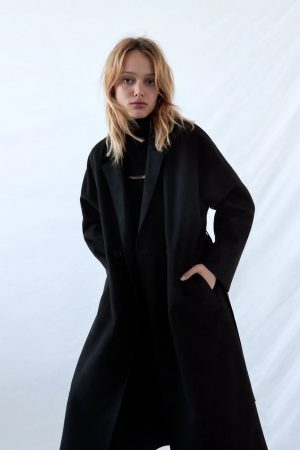 gabardina efecto ante zara