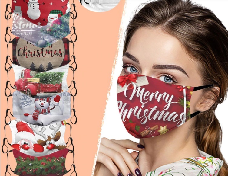 mascarilla merry christmas