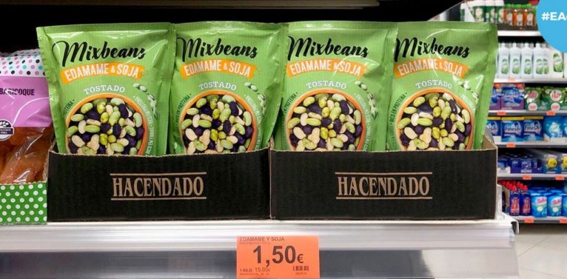 mixbeans edamame y soja hacendado mercadona