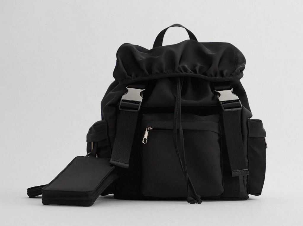 mochila-bolsillos-nylon-zara