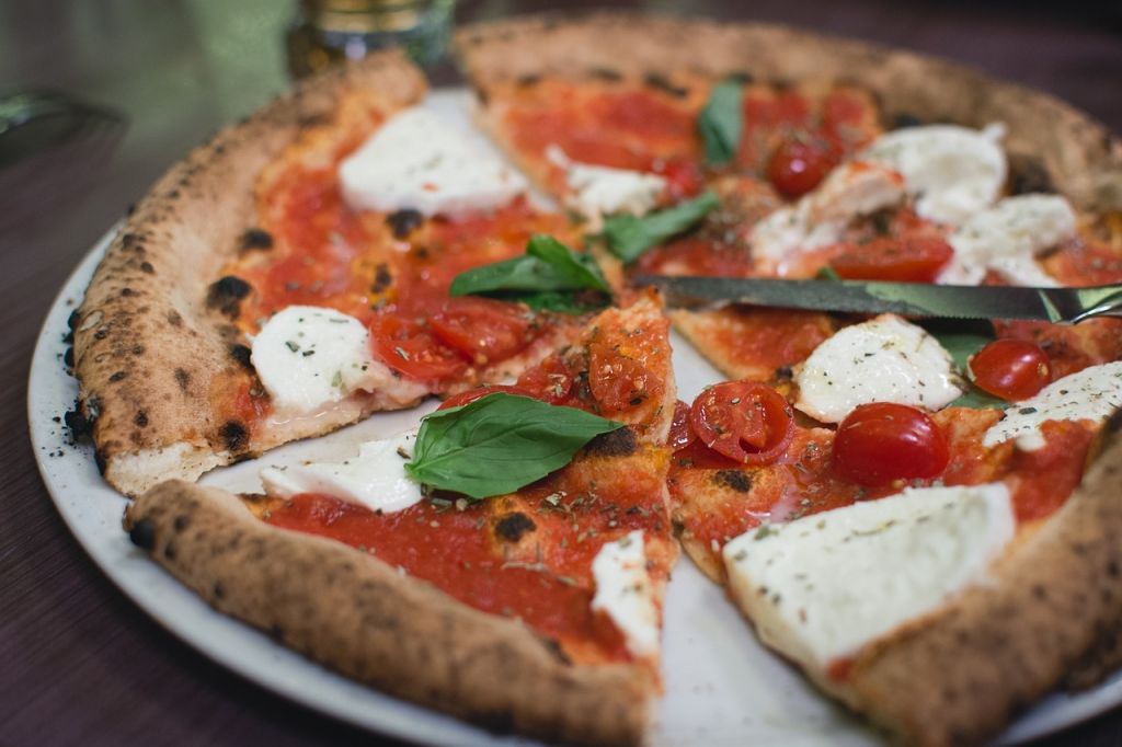 pizza integral al microondas