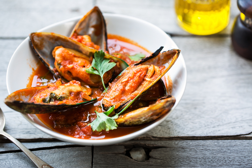 MEJILLONES EN SALSA