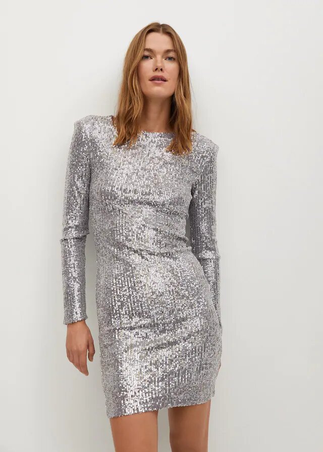 vestido corto lentejuelas