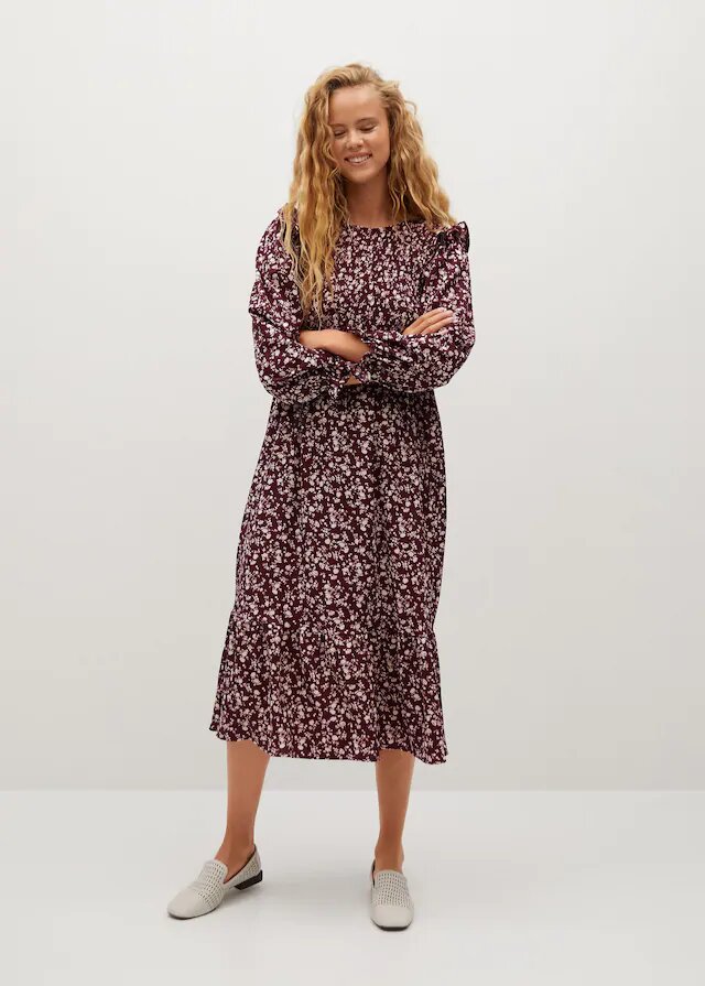 vestido estampado floral