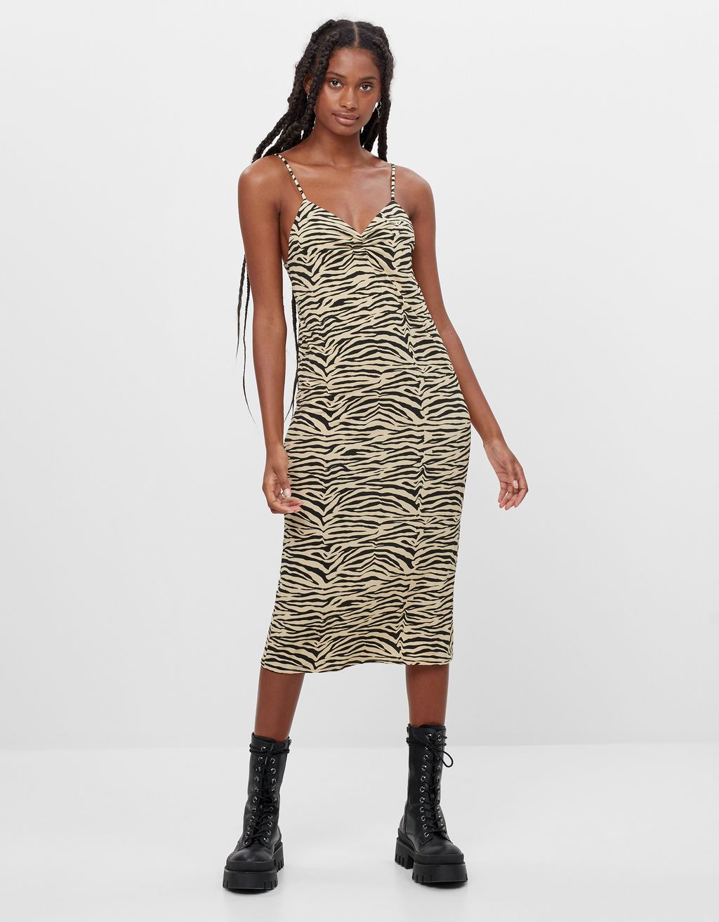 vestido midi lencero