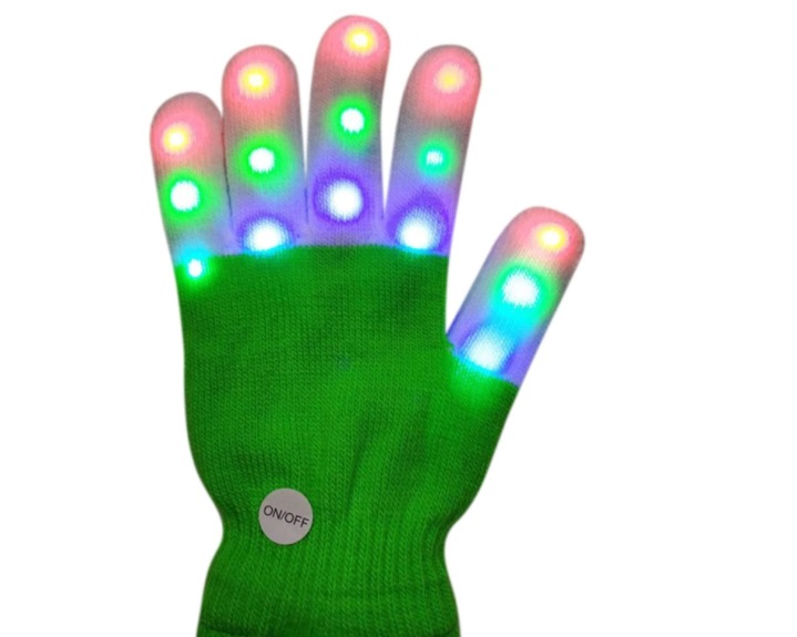 guantes iluminación led