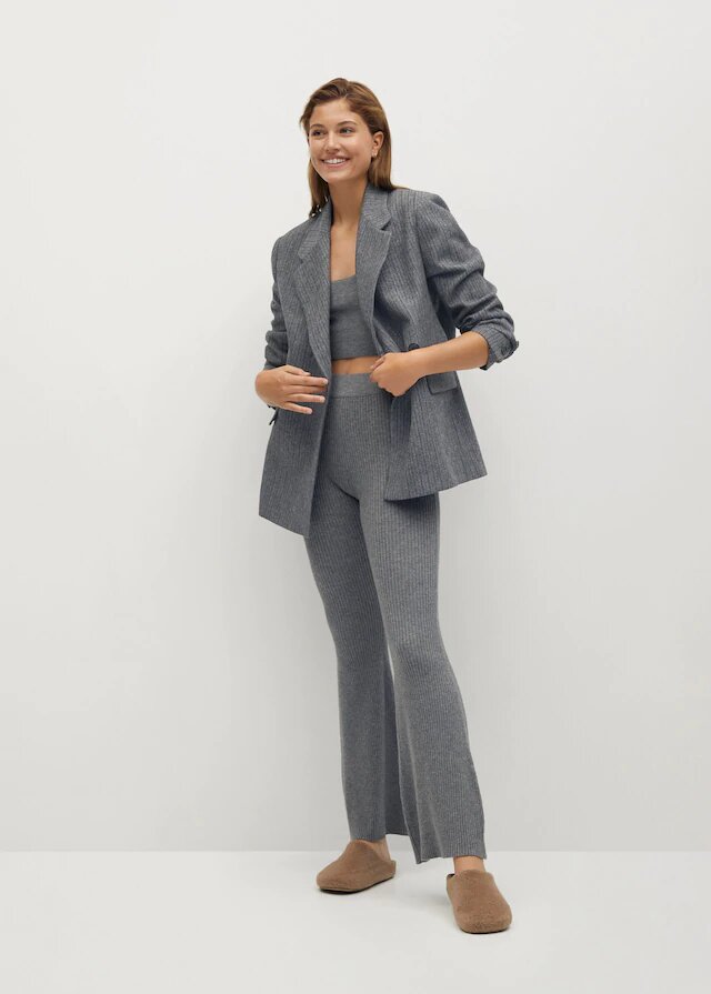 pantalon acampanado canale mango