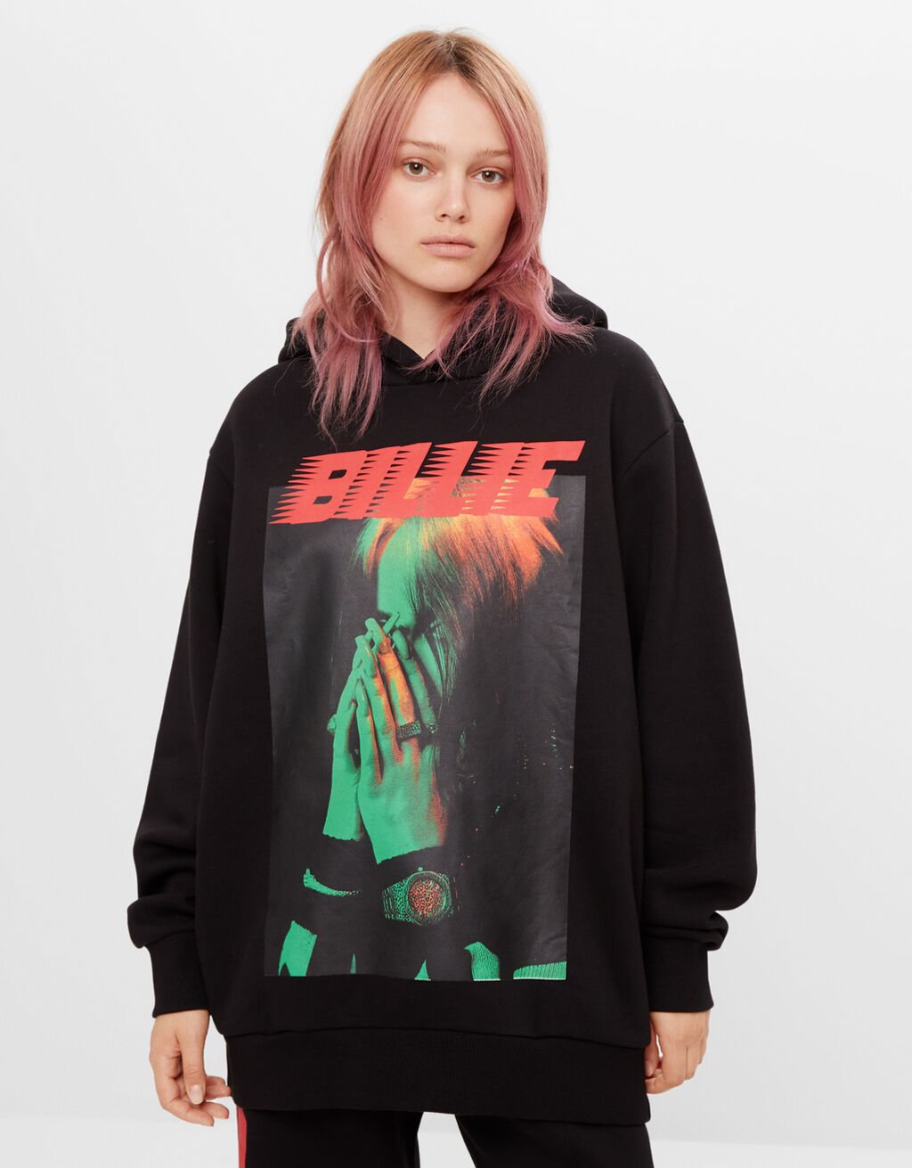 sudadera billie eilish bershka