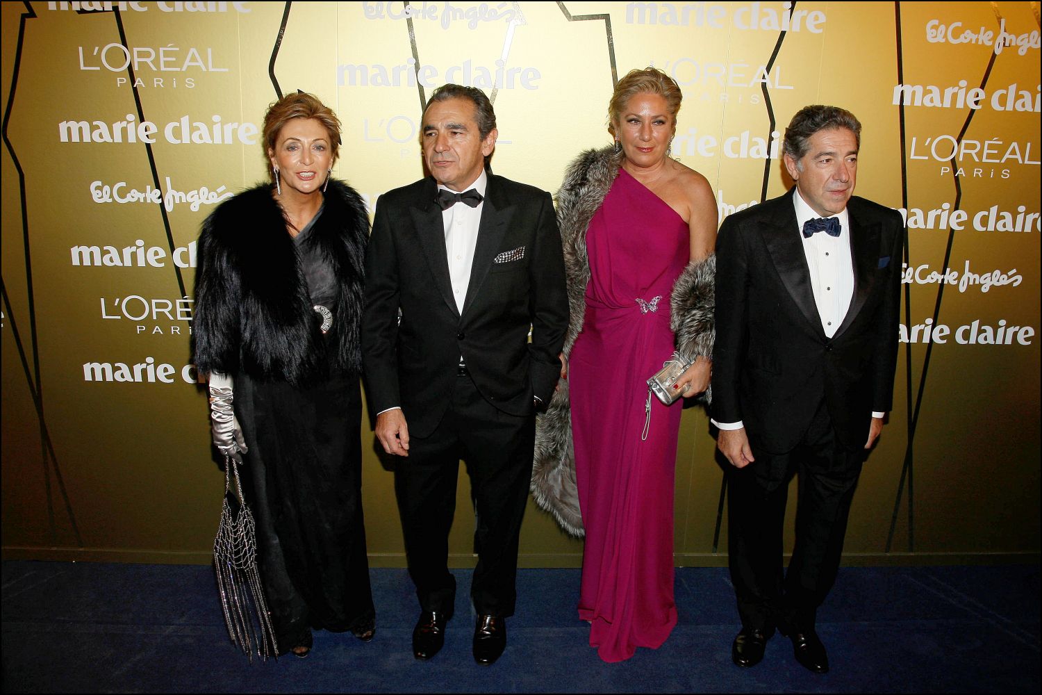 Lola Pascual junto a su esposo Benito Suárez y Emiliano Suárez junto a su mujer